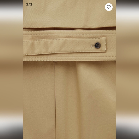 COS REGULAR-FIT TWILL TRENCH COAT- XS/S - Picture 3 of 5